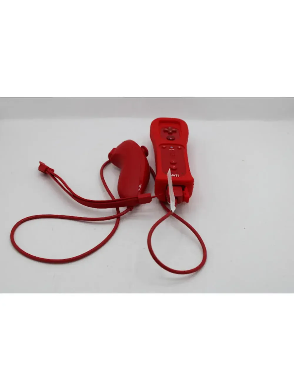 Nintendo Wii Remote and Nunchuk Controller Set - Red